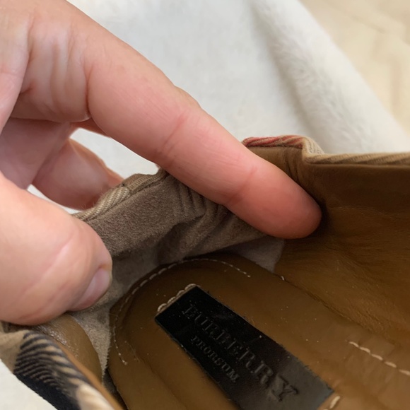 Burberry Beige Nova Check Canvas Knotted Ballet Flats Sz.39 Classic Print Dhoes - Picture 9 of 15